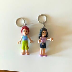 Lego friends flashlight keychains